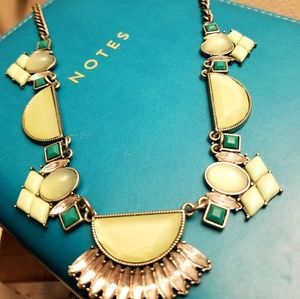 Green Stone Statement Necklace